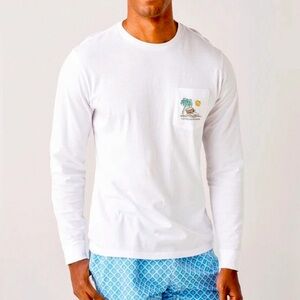 Vineyard Vines “Suns out Buns out” White Long Sleeve Men's Shirt